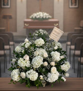 CORONA DE HORTENSIAS