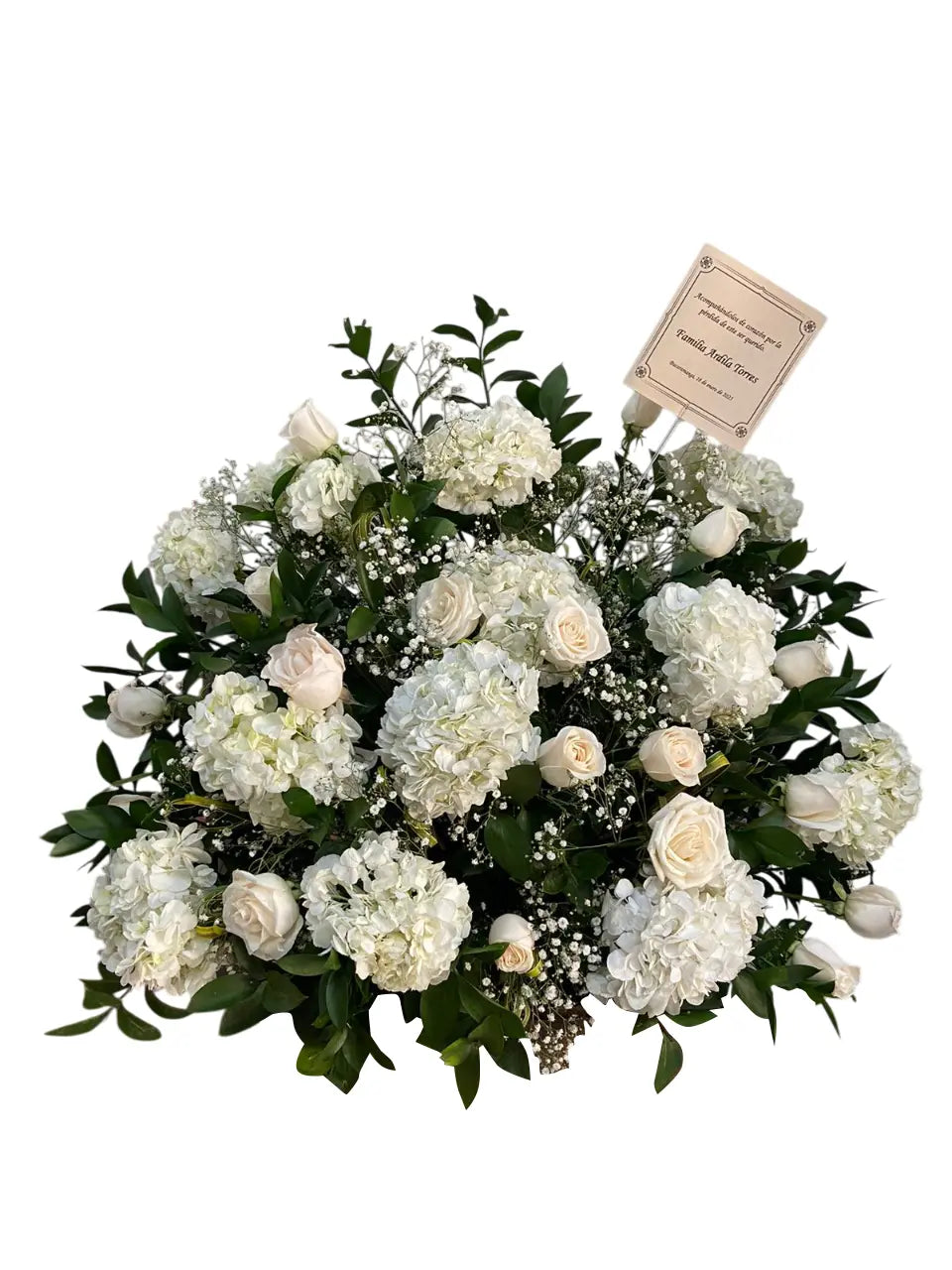 CORONA DE HORTENSIAS