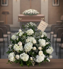 CORONA DE HORTENSIAS