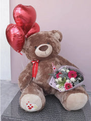 BOUQUET MARCELA + BIG TEDDY