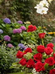 PLANTA DE ORQUIDEA EN PLATO CERAMICO