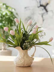 BAROQUE VASE OF TULIPS