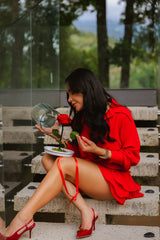 PINK IMMORTALIZED ROSE WITH VIRGIN