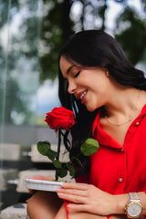 PINK IMMORTALIZED ROSE WITH VIRGIN