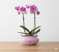 Orquídeas en Jarrón Titanic