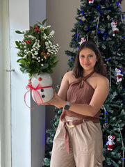 Jarrón Muñeco de Nieve/Soldadito Navideño