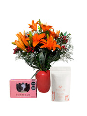 Jarrón Viva la Navidad + Chocolate y Café