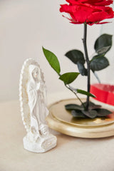 ROSA INMORTALIZADA ROJA CON VIRGEN